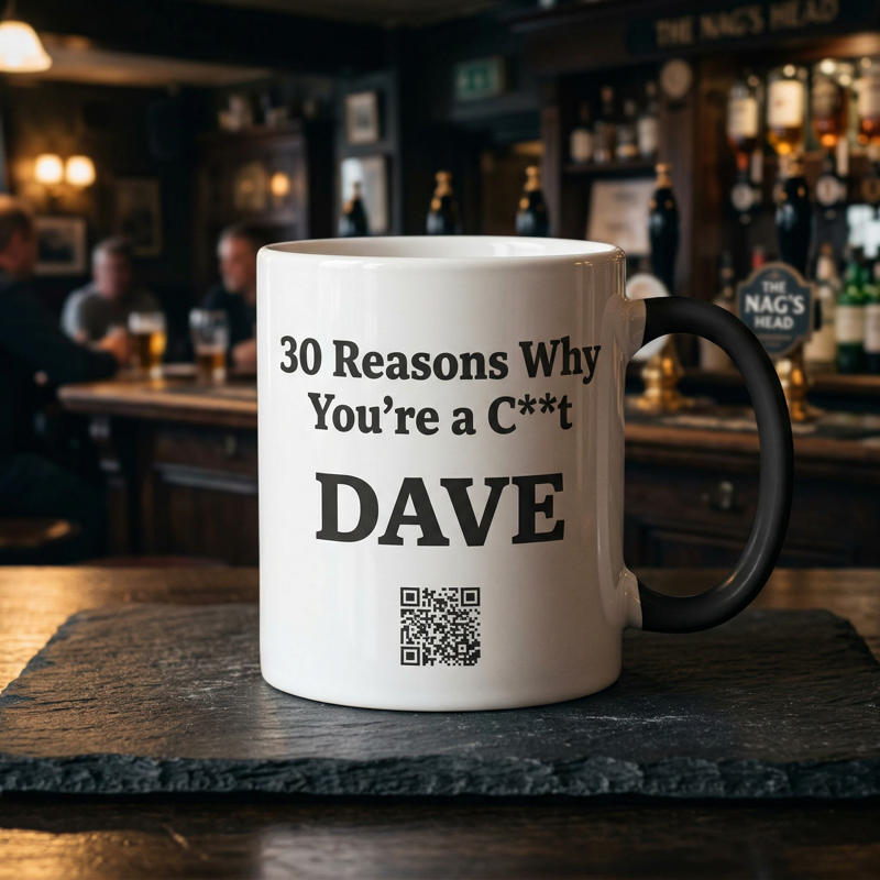 30 Reasons Why You're a C**t mug